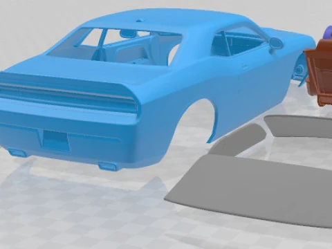 Dodge Challenger 2009 Printable Car 3D Print Model