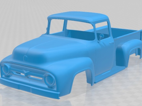 F 100 1956 Printable Body Car Modelo de impresión 3D
