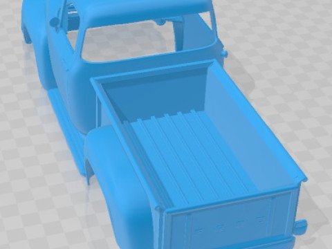 F 100 1956 Printable Body Car 3D printmodel