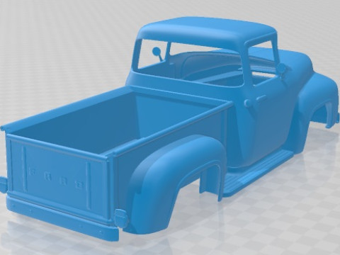 F 100 1956 Printable Body Car 3D printmodel