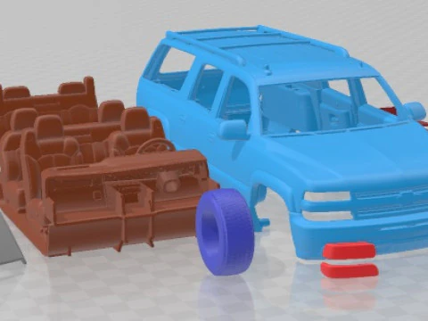 Chevrolet Suburban LT 2005 Printable Car 3D Print Model
