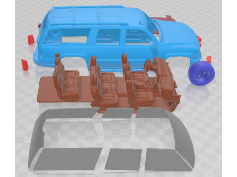 Chevrolet Suburban LT 2005 Printable Car 3D 프린트 모델