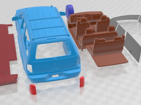 Chevrolet Suburban LT 2005 Printable Car 3D 프린트 모델