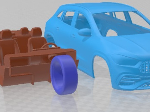 Mercedes Benz GLA 35 AMG 2021 Printable Car Model Cetak 3D