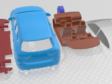 Mercedes Benz GLA 35 AMG 2021 Printable Car Model Cetak 3D