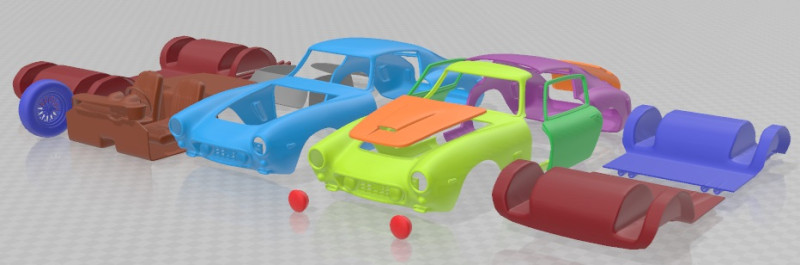 法拉利 250GT SWB Berlinetta 1957 可打印汽车 3D 打印模型 .c4d .max .obj .3ds .fbx .stl .blend 