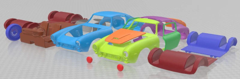 Ferrari 250GT SWB Berlinetta 1957 Printable Car 3D Print Model .c4d .max .obj .3ds .fbx .stl .blend