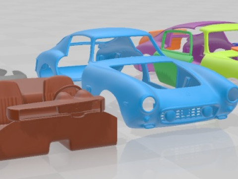 法拉利 250GT SWB Berlinetta 1957 可打印汽车 3D 打印模型