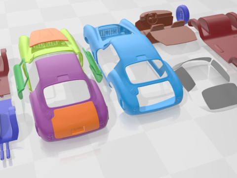 法拉利 250GT SWB Berlinetta 1957 可打印汽车 3D 打印模型