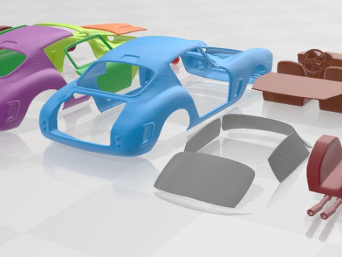 法拉利 250GT SWB Berlinetta 1957 可打印汽车 3D 打印模型