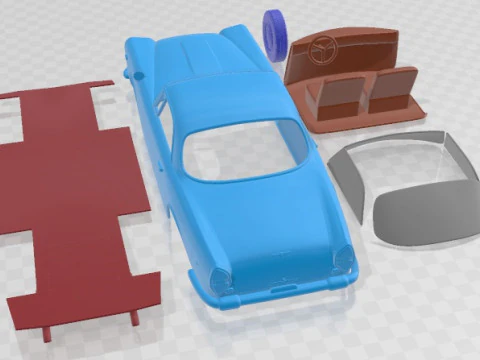 Lancia Flaminia GT 3C 1963 Printable Car 3D Print Model