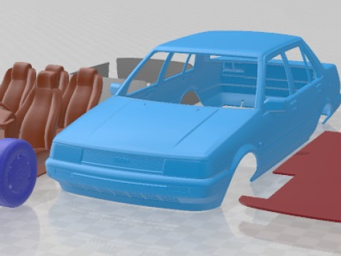 Toyota Corolla E80 1983 Printable Car Modèles 3D en vedette