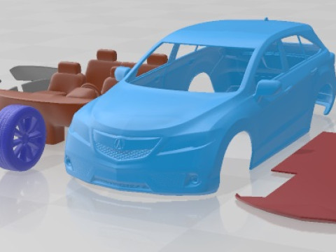 Acura RDX 2013 Printable Car 3D Print Model