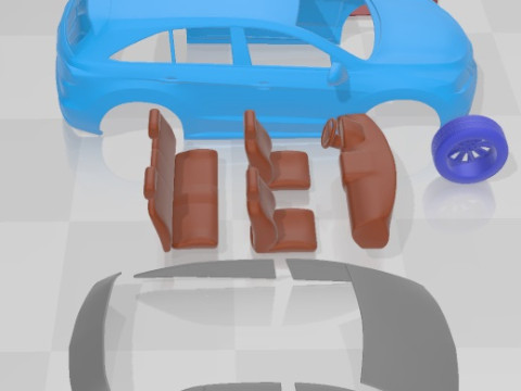 Acura RDX 2013 Printable Car Model do druku 3D