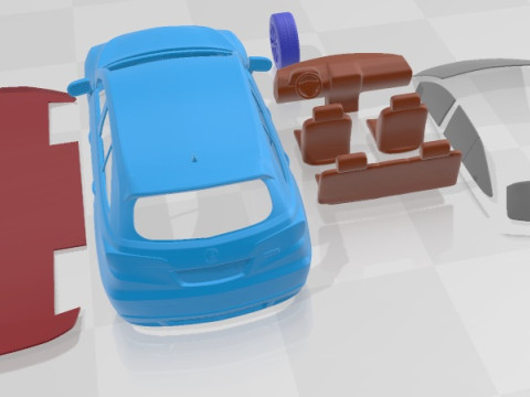 Acura RDX 2013 Printable Car Model do druku 3D