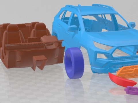 Toyota Rav4 Trd 2020 v3 Printable Car 3D Принт Модель