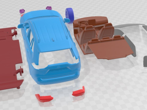 Toyota Rav4 Trd 2020 v3 Printable Car 3D Принт Модель