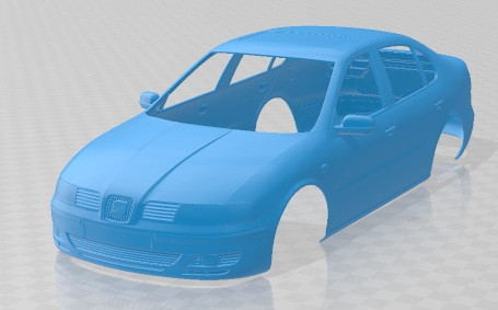 Seat Toledo 1999 Printable Body Car 3D Принт Модель .c4d .max .obj .3ds .fbx .stl .blend