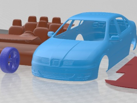 Seat Toledo 1999 Printable Car Modelo de impresión 3D