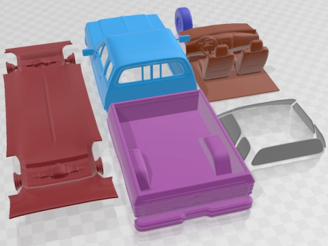 Dodge Ram Club 1991 Printable Car 3D Принт Модель