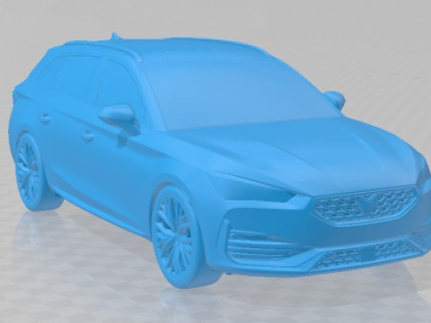 Seat Leon Sportstourer Cupra 2021 Printable Car Modello di stampa 3D
