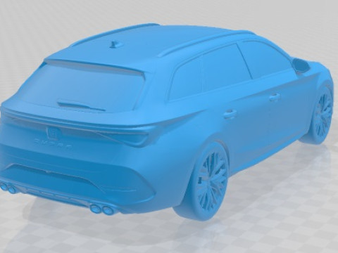 Seat Leon Sportstourer Cupra 2021 Printable Car Modello di stampa 3D