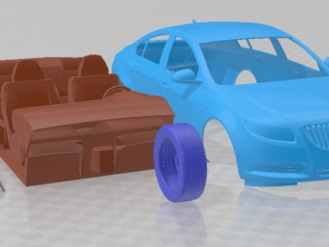 Buick Regal 2011 Printable Car 3Dプリントモデル