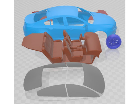Buick Regal 2011 Printable Car 3Dプリントモデル