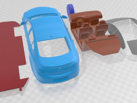 Buick Regal 2011 Printable Car 3Dプリントモデル