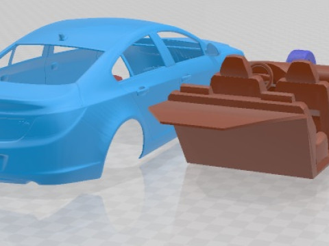 Buick Regal 2011 Printable Car 3Dプリントモデル