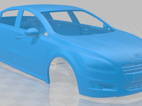 Peugeot 508 2011 Printable Body Car Modello di stampa 3D