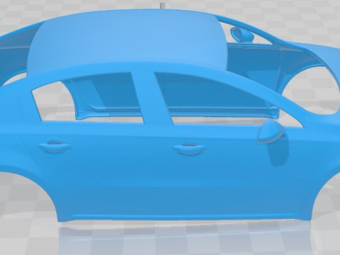 Peugeot 508 2011 Printable Body Car Modello di stampa 3D