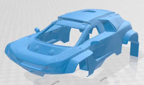 Peugeot 3008 Dakar Printable Body Car 3D Print Model .c4d .max .obj .3ds .fbx .stl .blend 