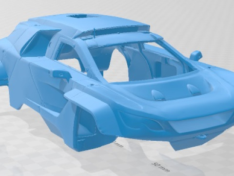 Peugeot 3008 Dakar Printable Body Car 3D Print Model