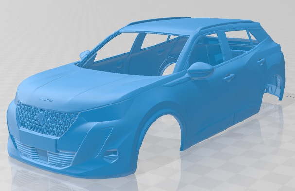 Peugeot 2008 GT 2020 Printable Body Car 3Dプリントモデル .c4d .max .obj .3ds .fbx .stl .blend