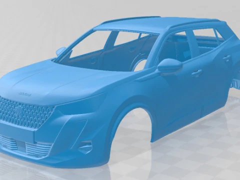 Peugeot 2008 GT 2020 printbare carrosserieauto 3D printmodel