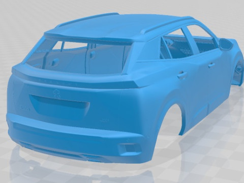 Peugeot 2008 GT 2020 Printable Body Car 3Dプリントモデル