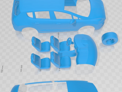 Peugeot 3008 2010 Printable Car 3Dプリントモデル