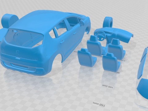Peugeot 3008 2010 Printable Car 3Dプリントモデル