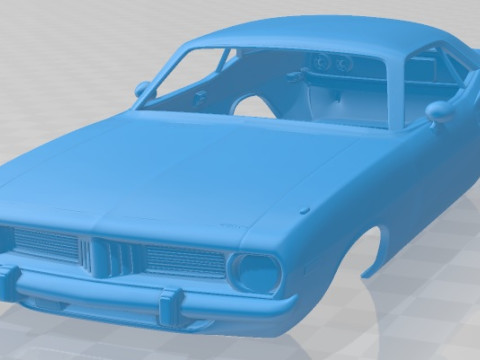 Plymouth Barracuda 1974 Printable Body Car Modelo de Impressão 3D