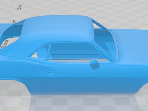 Plymouth Barracuda 1974 Printable Body Car 3D 打印模型