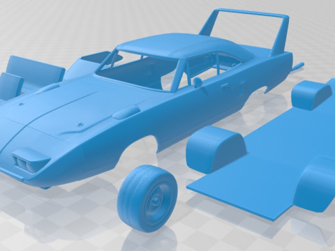 Plymouth Road Runner Superbird 1970 Printable Car 3Dプリントモデル