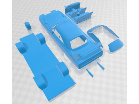 Plymouth Road Runner Superbird 1970 Printable Car 3D Print Model