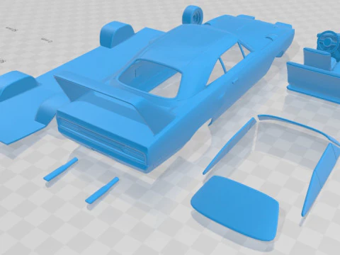 Plymouth Road Runner Superbird 1970 Printable Car 3D Print Model
