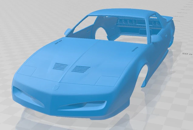 Pontiac Firebird Trans Am GTA 1991 Printable Body Car 3D Print Model .c4d .max .obj .3ds .fbx .stl .blend 
