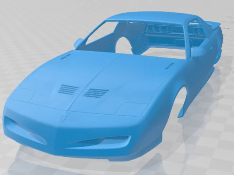 Carro para impress&atilde;o Pontiac Firebird Trans Am GTA 1991 Modelo de Impressão 3D