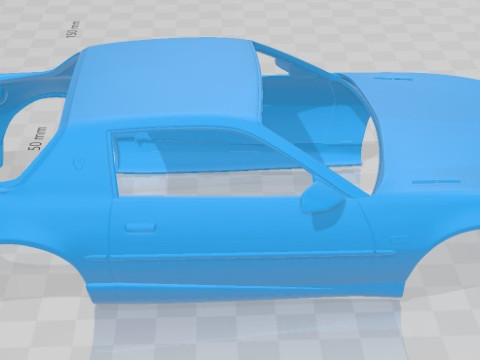 Pontiac Firebird Trans Am GTA 1991 Printable Body Car 3D-printmodel