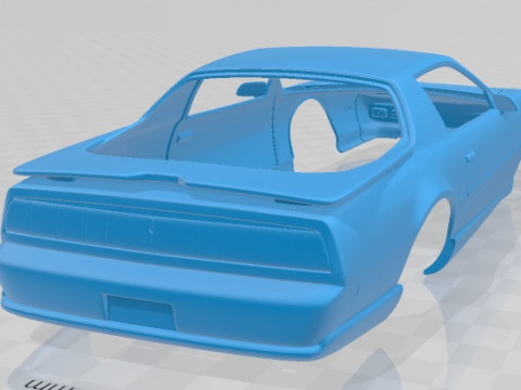Pontiac Firebird Trans Am GTA 1991 Printable Body Car 3D-printmodel