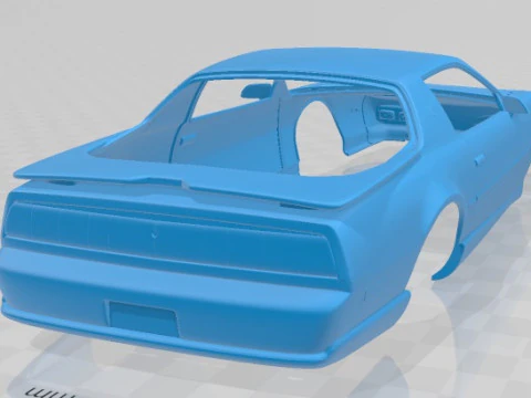 Pontiac Firebird Trans Am GTA 1991 Printable Body Car 3D Print Model