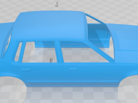 पोंटियाक 6000 एसटीई 1983 प्रिंट करने योग्य बॉडी कार 3D प्रिंट मॉडल